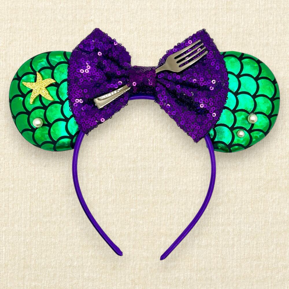 Princess Ariel Little Mermaid Minnie Ears | Disney-Inspired Mouse Ears
